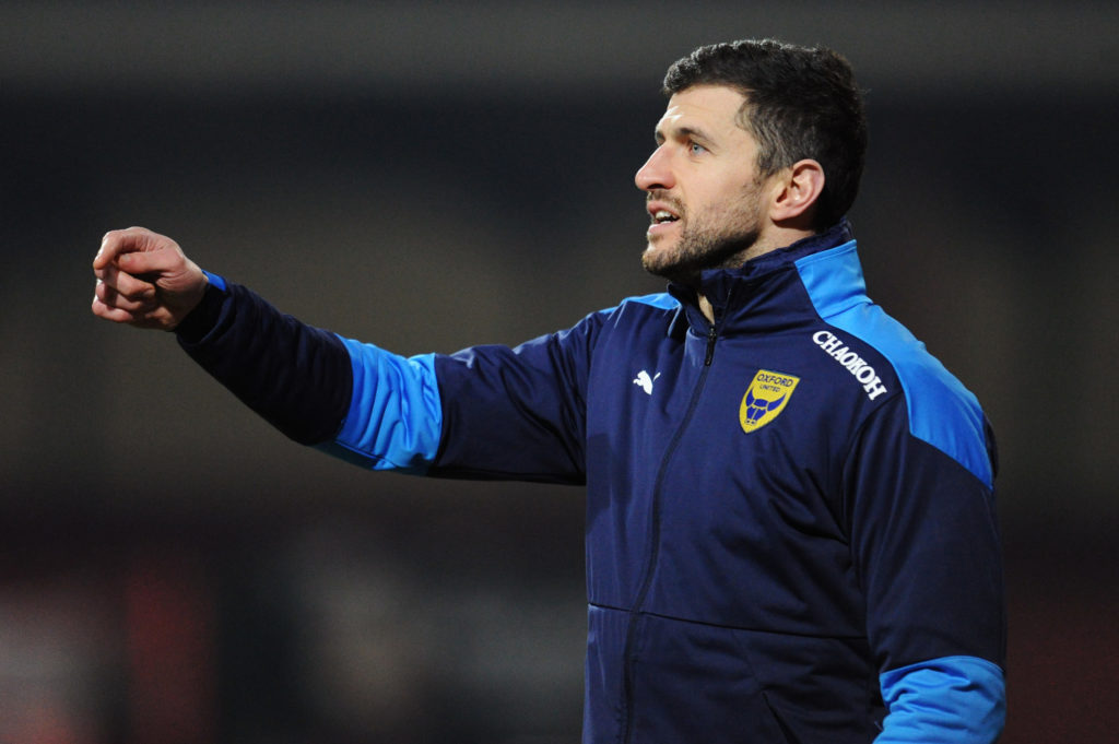 John Mousinho during Swindon Town v Oxford United - Sky Bet League One